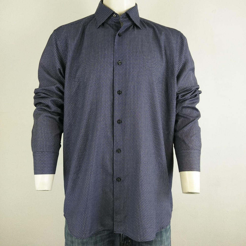 🔴Blue, Saks Fifth Avenue men's dress shirt